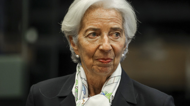 European Central Bank ECB President Christine Lagarde at the start of Eurogroup Finance ministers meeting, Luxembourg, 16 October 2023.